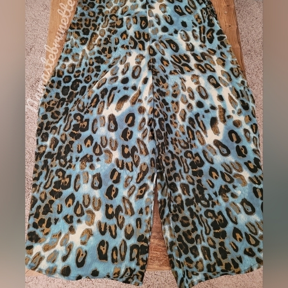 NWOT Raga Anthropologie  Wide Leg Jumpsuit Leopard Cheetah Print - Picture 6 of 10